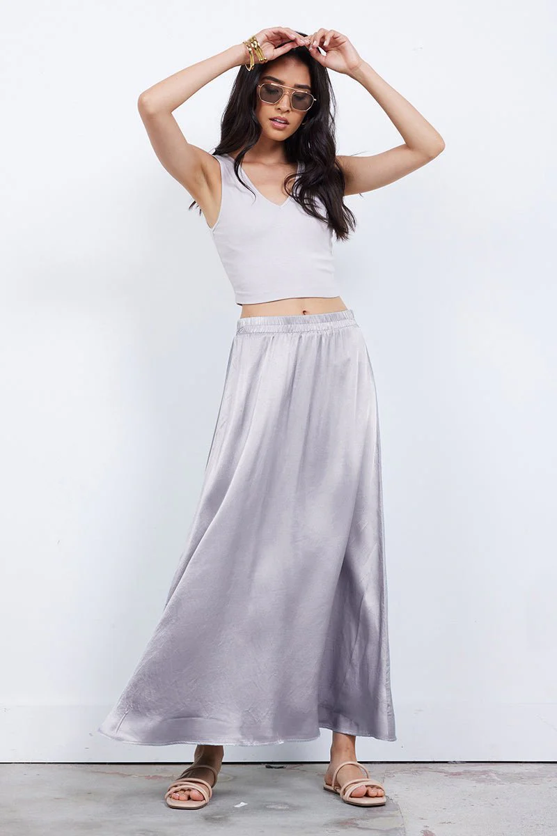 Maureen Satin Volume Skirt - Image 6