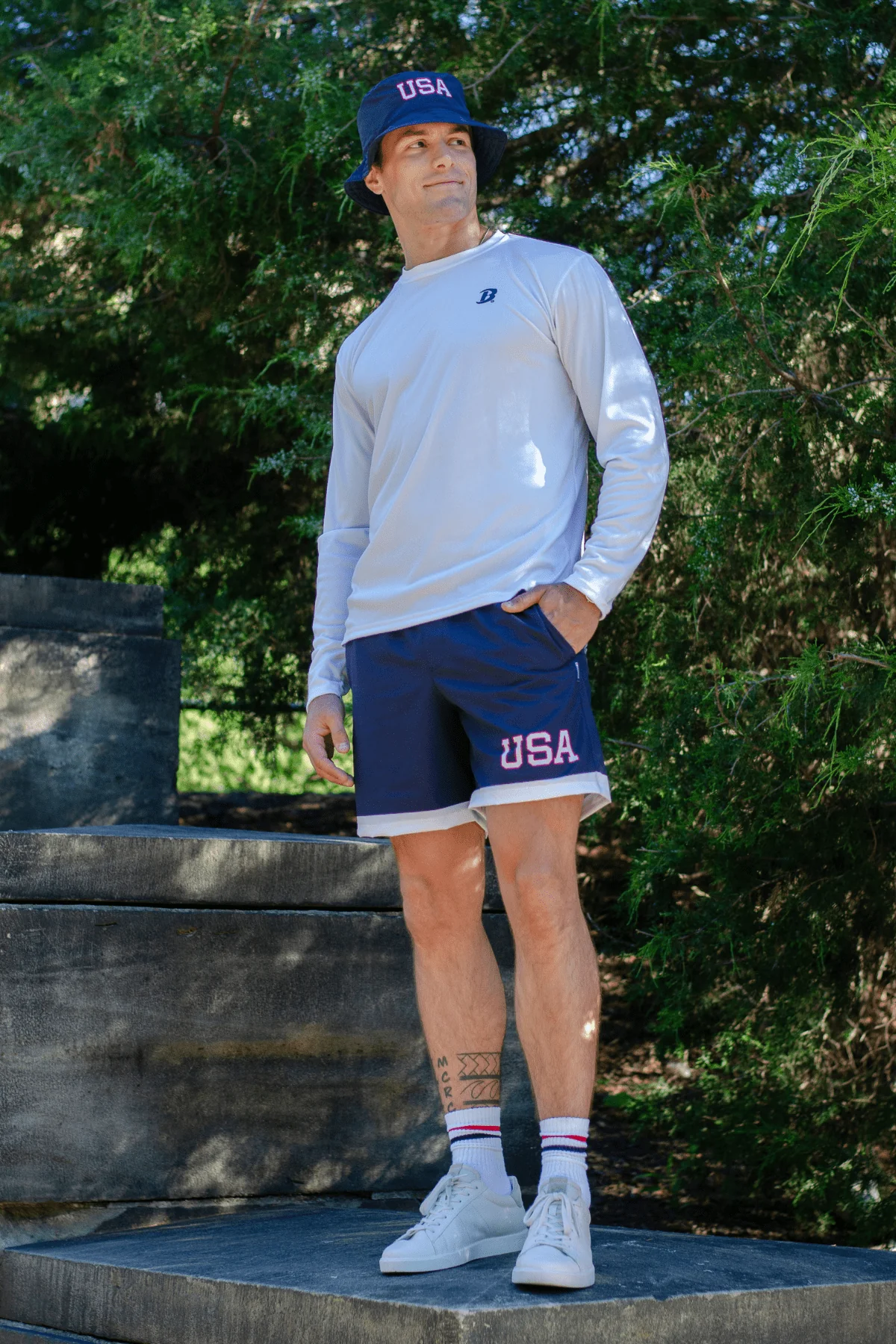 Lightweight Men's USA Journey Shorts - 7" Inseam - Image 3