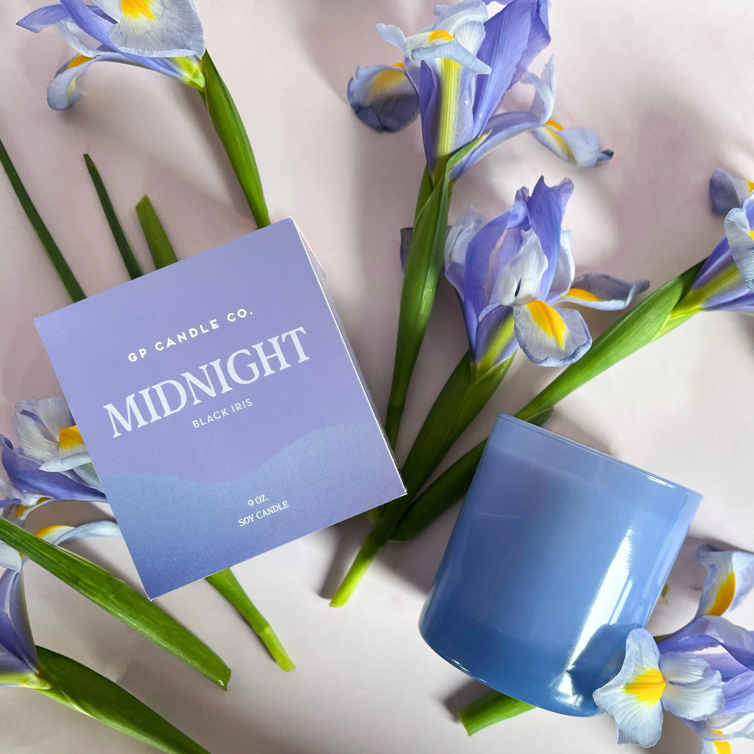 Midnight 9 oz. Hue Soy Candle - Black Iris - Image 5