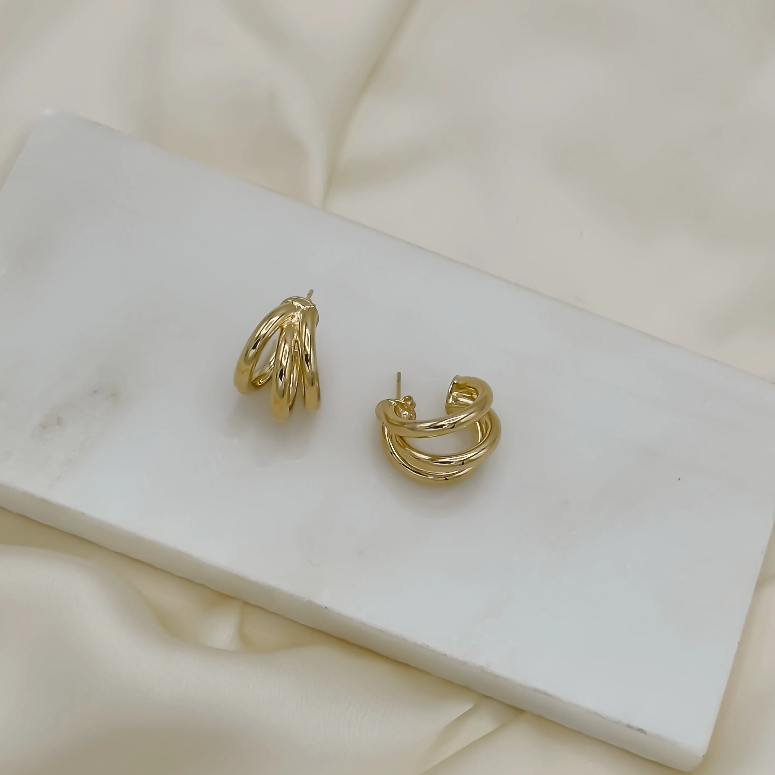 18K Gold-Filled Mini Beatrix Hoop Earring