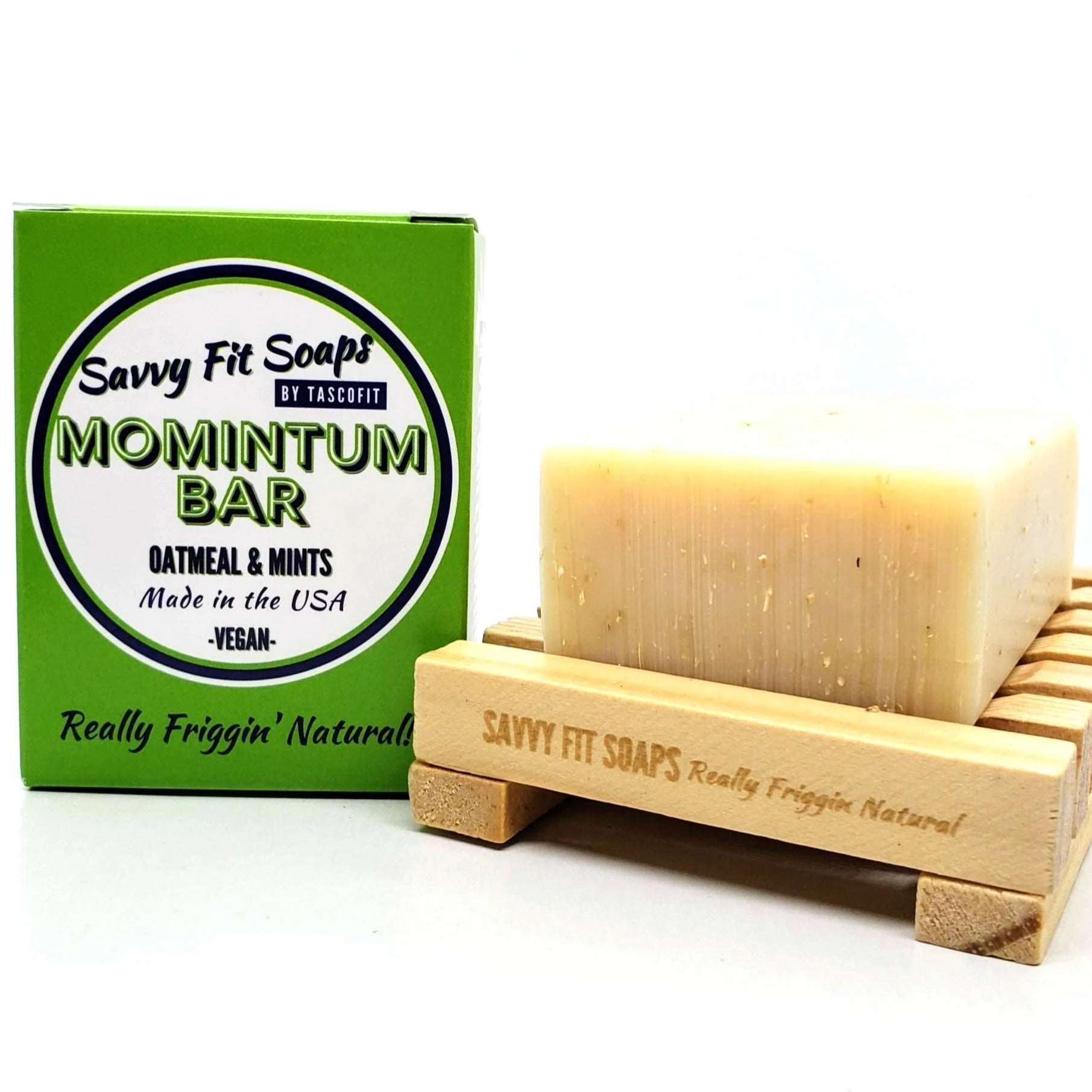 Momintum Natural Bar Soap Trio - Oatmeal & Mint - Image 3