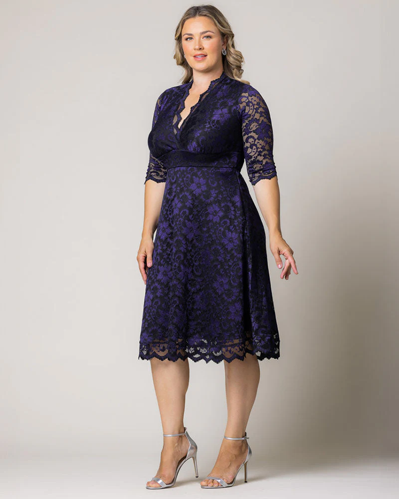 Plus Size Mon Cherie Lace Dress - Image 10