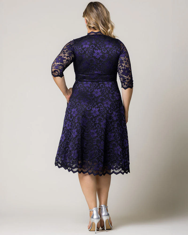 Plus Size Mon Cherie Lace Dress - Image 11