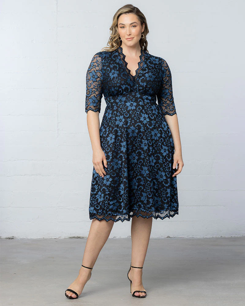 Plus Size Mon Cherie Lace Dress - Image 15