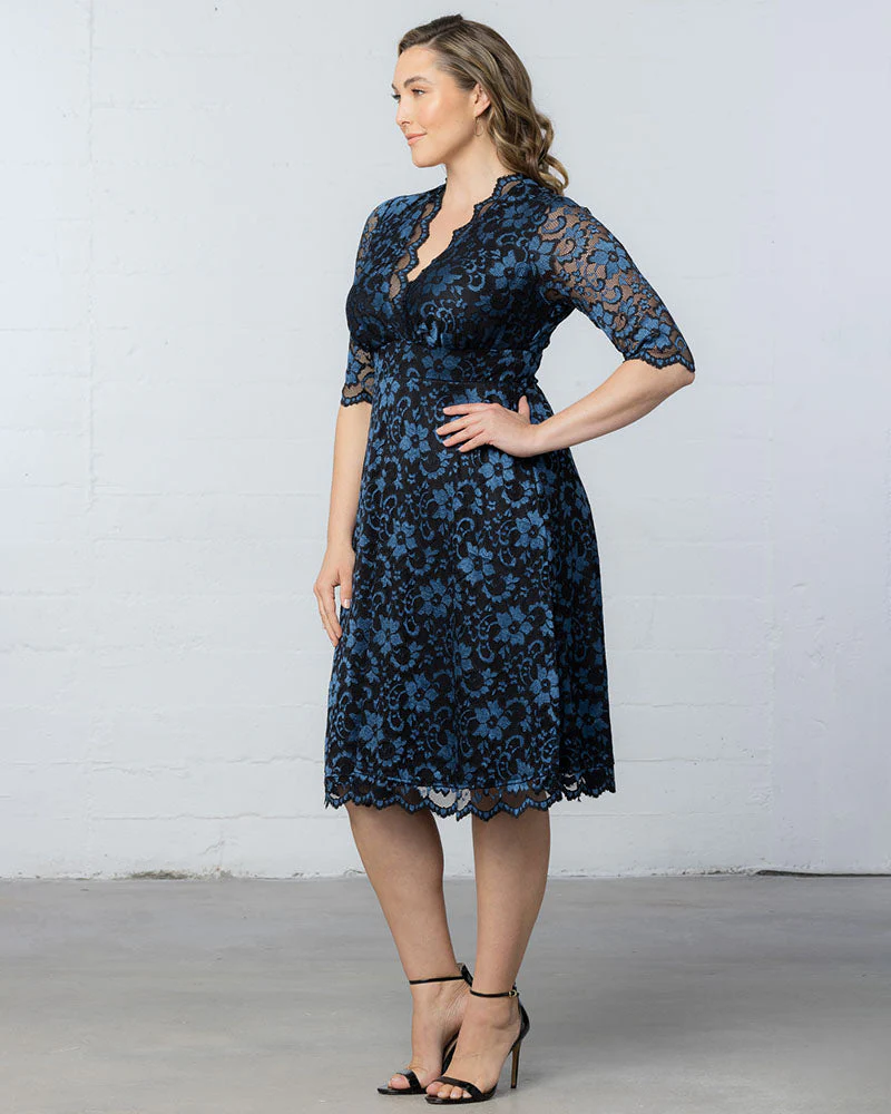 Plus Size Mon Cherie Lace Dress - Image 16