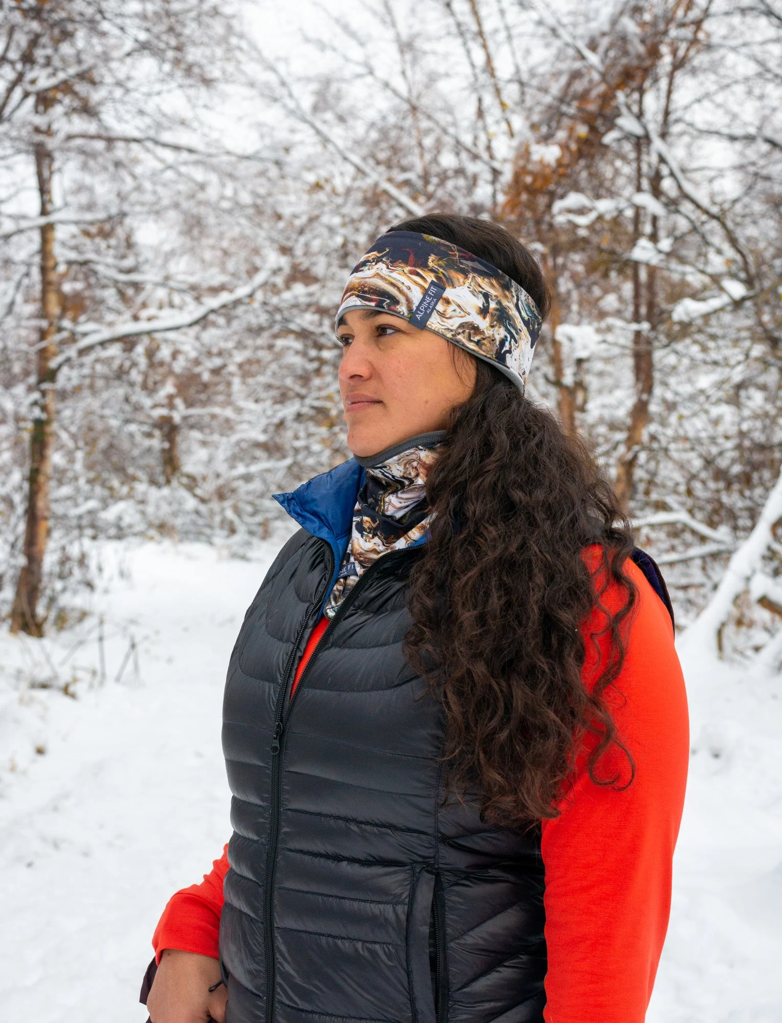Mountain Recycled Fleece V Front Neck Warmer - Image 16
