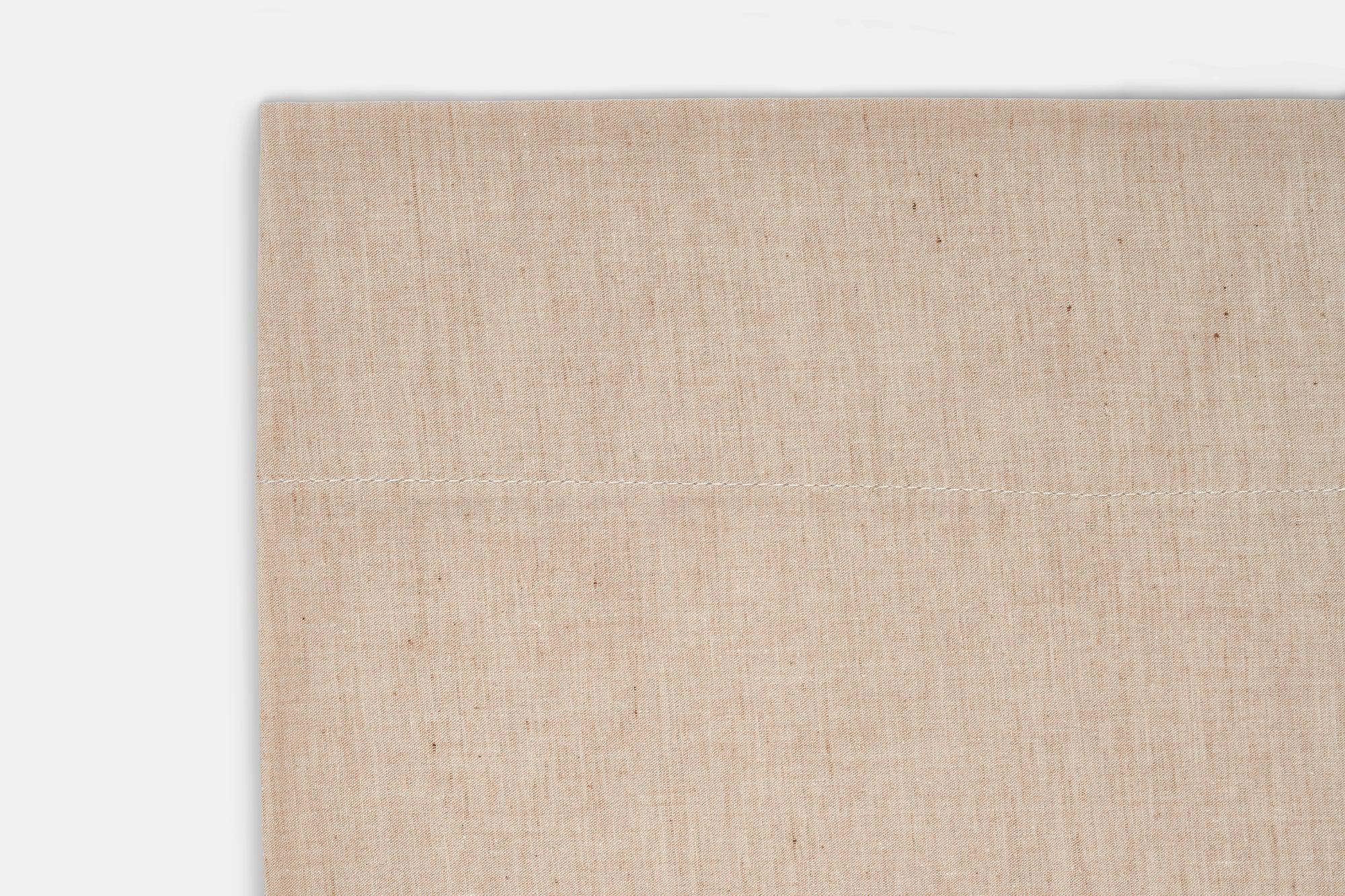 Naturally Dyed Cotton Sheet Set - Coyote Brown - Image 3