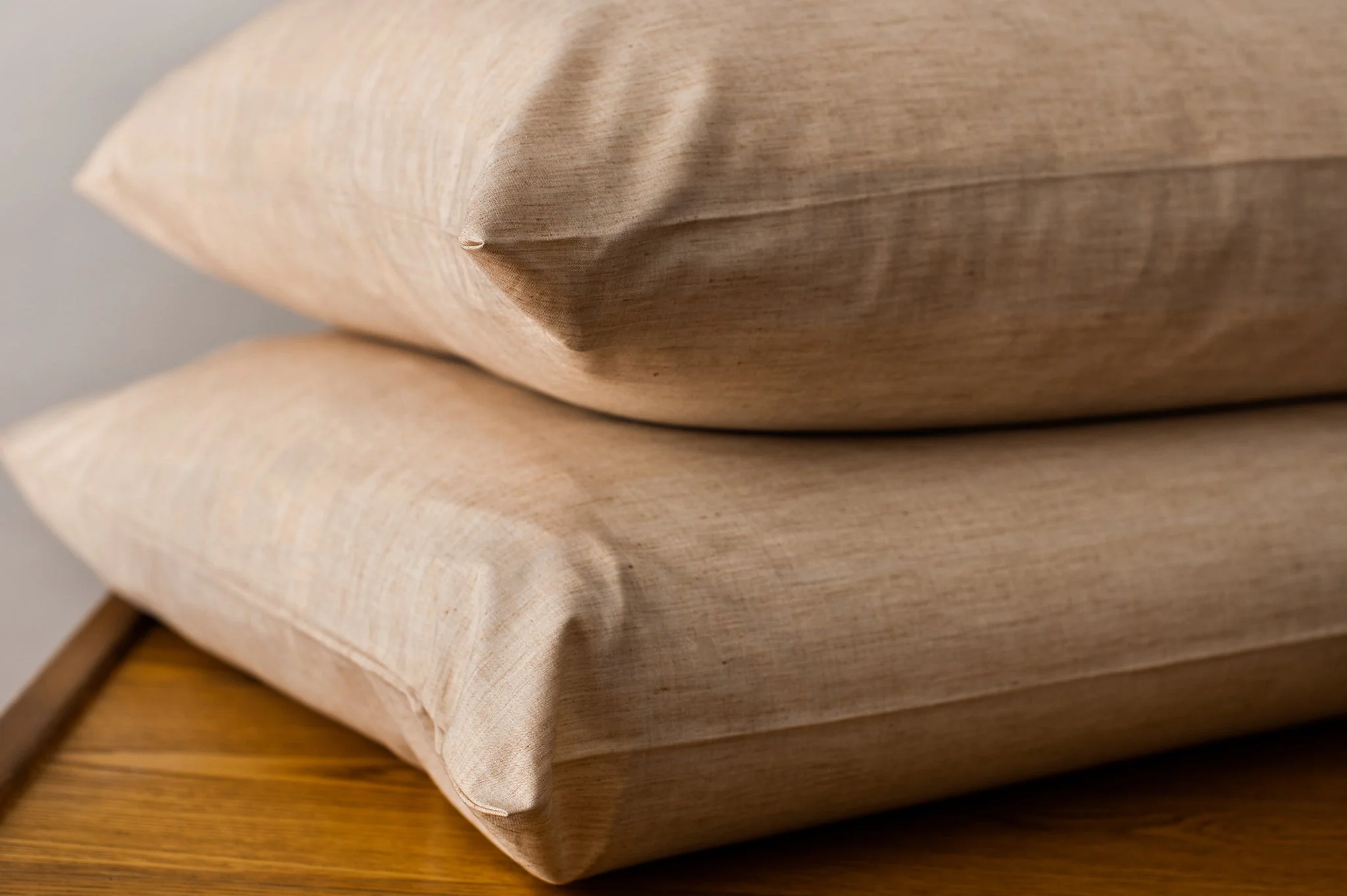 Naturally Dyed Cotton Sheet Set - Coyote Brown - Image 5
