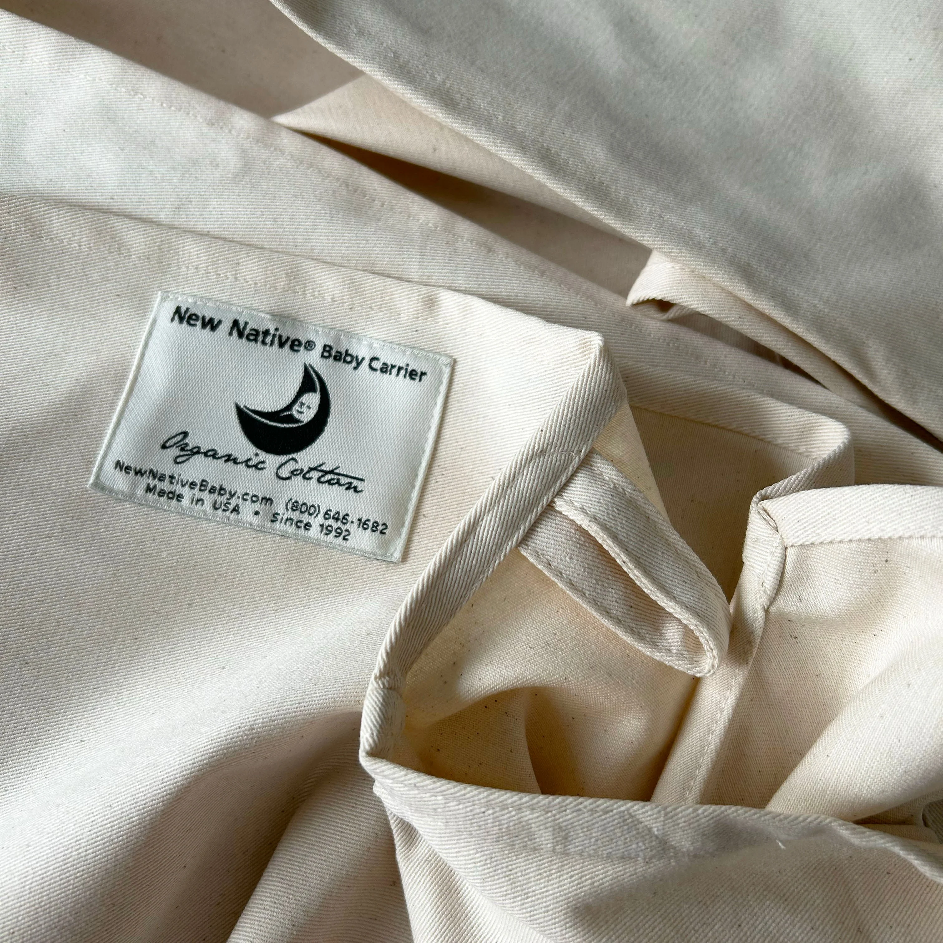 Organic Cotton Baby Carrier Sling - Natural - Image 8