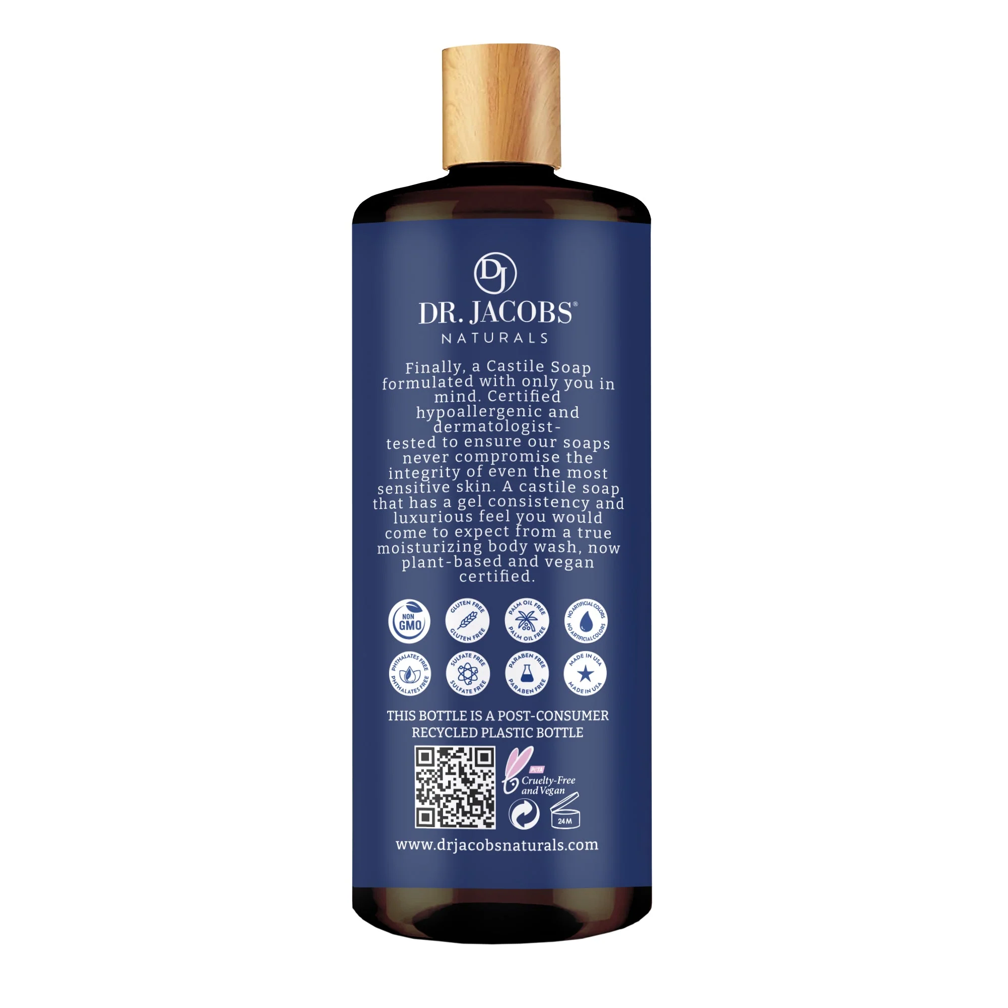 Peppermint Castile Soap Body Wash - 32 oz - Image 2
