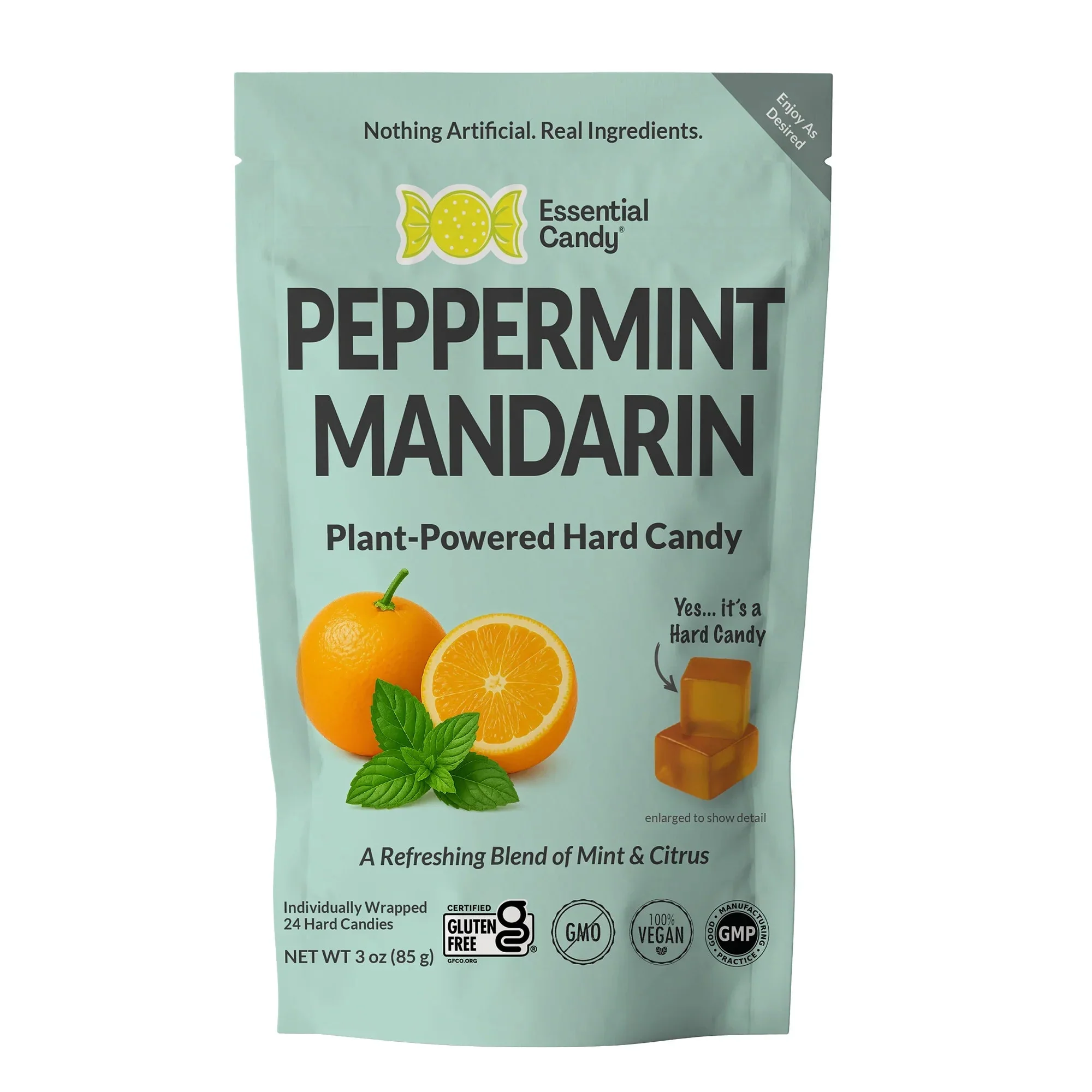 Refreshing Citrus Mint Botanical Candy Lozenges - 24 Count