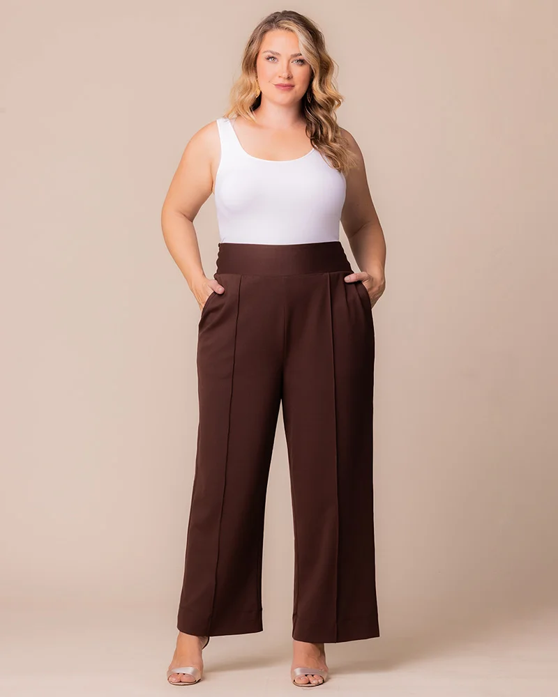 Plus Size Polished Ponte Pants - Image 6