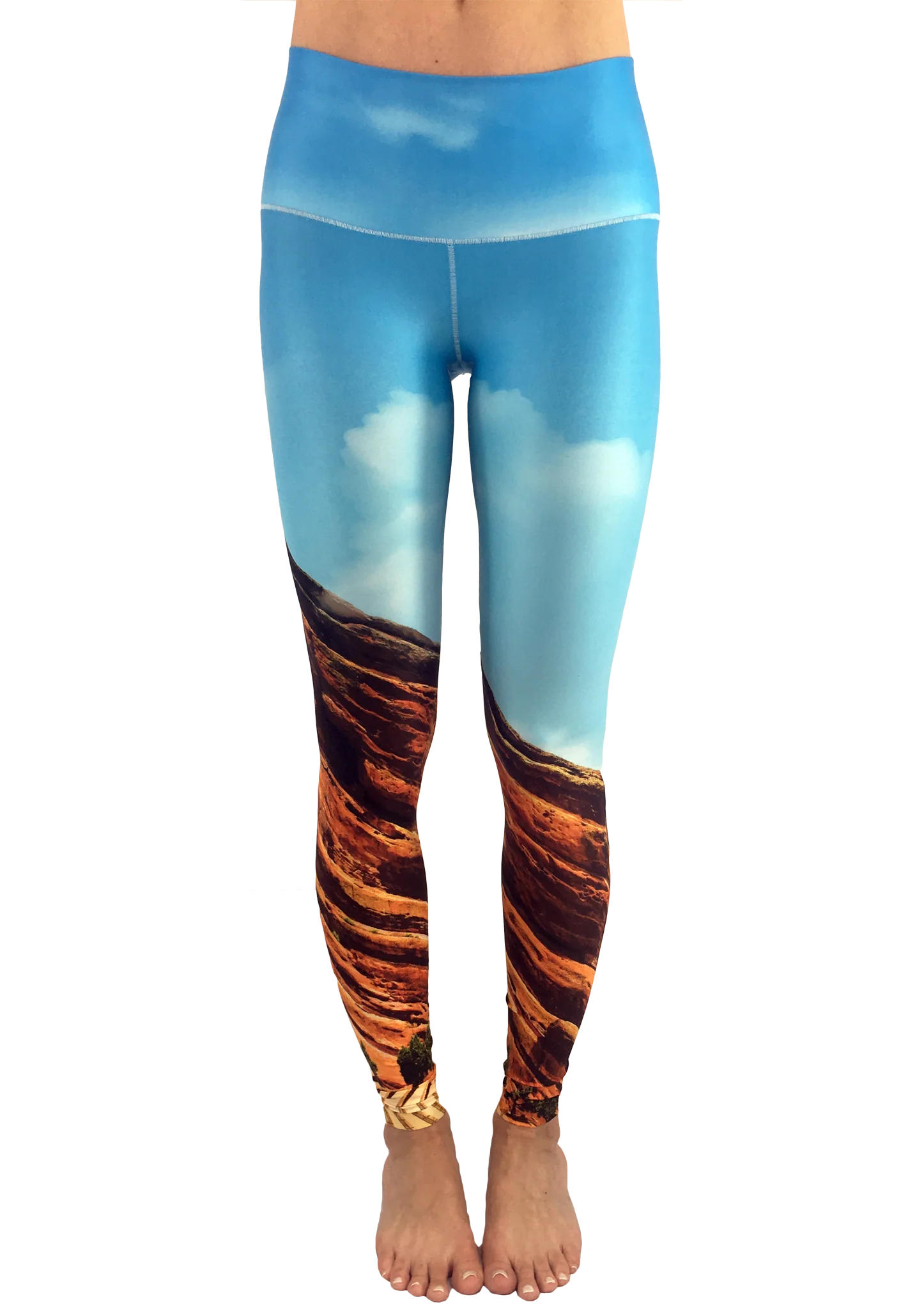 Eco-Friendly Red Rocks Daytime Yoga Pants - Image 2