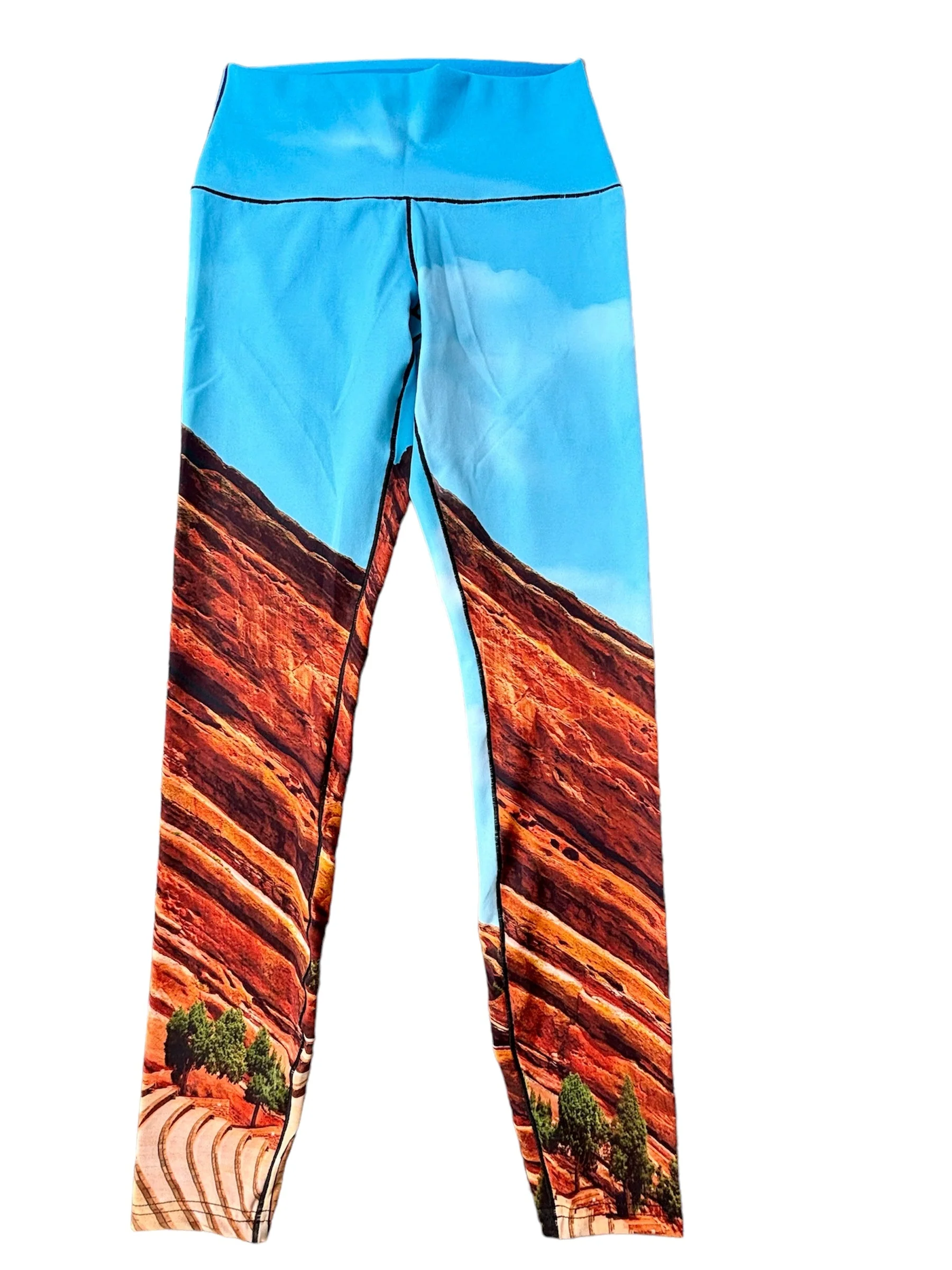 Eco-Friendly Red Rocks Daytime Yoga Pants - Image 6
