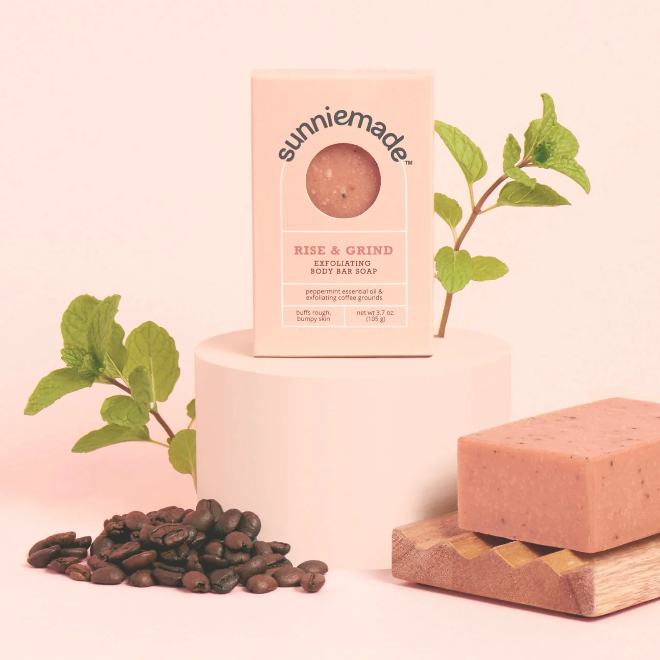 Peppermint Exfoliating Body Bar Soap - 3.7 Oz - Image 2