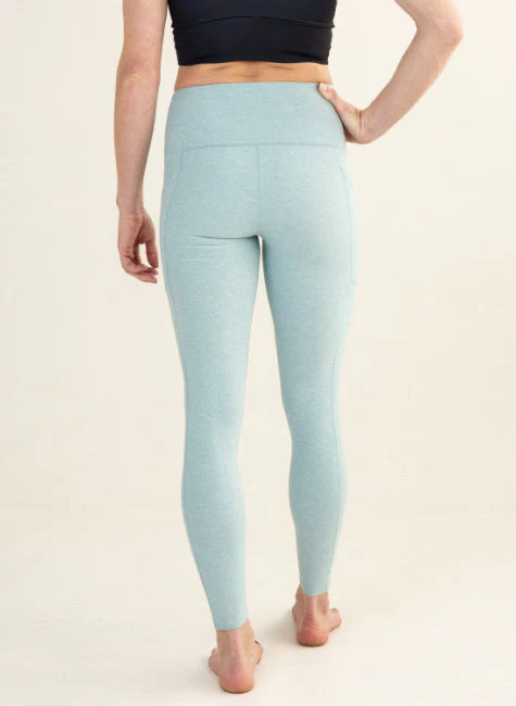 Eco-Friendly Seafoam Wander Pocket Yoga Pants - Image 3