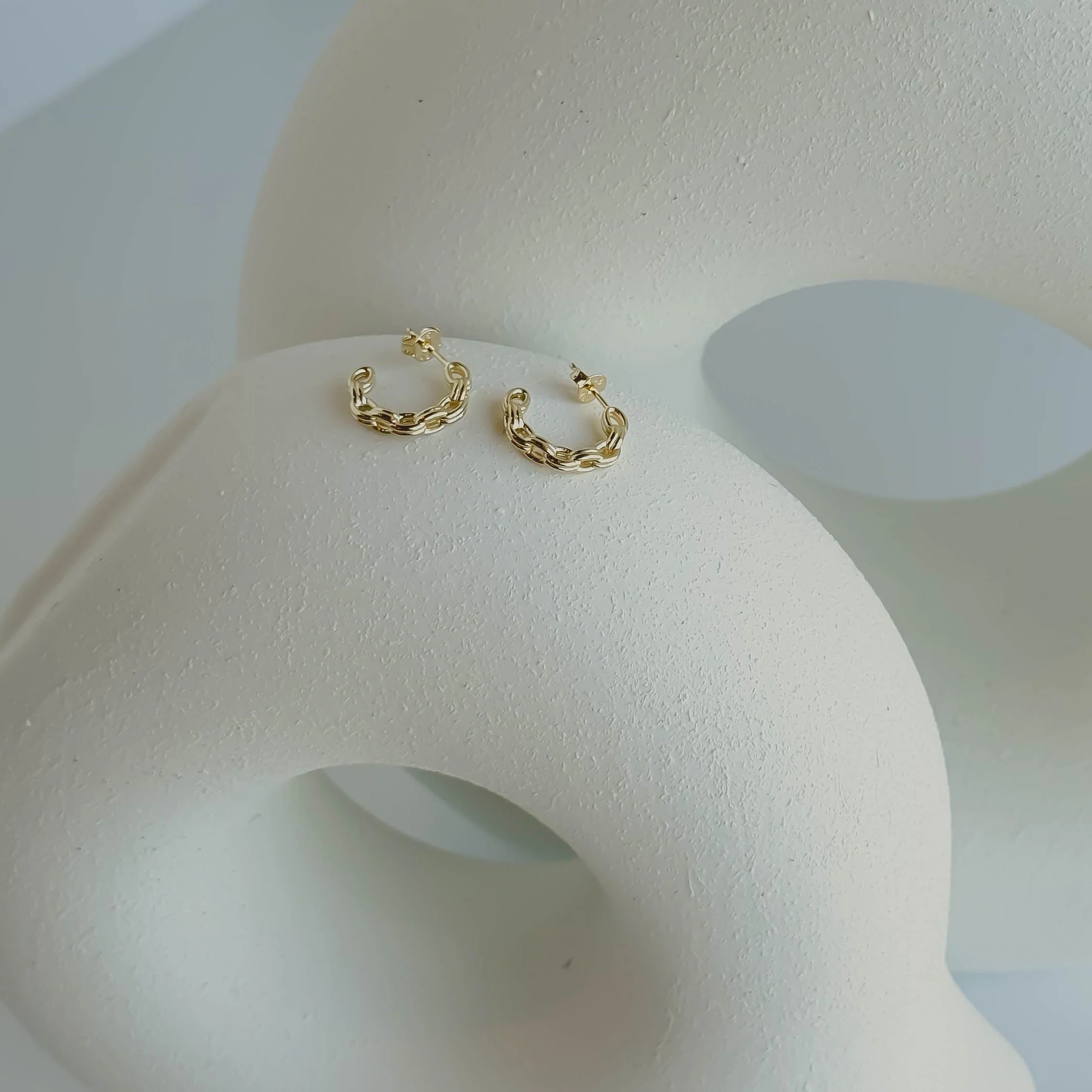 18K Gold-Filled Sidney Hoop Earrings