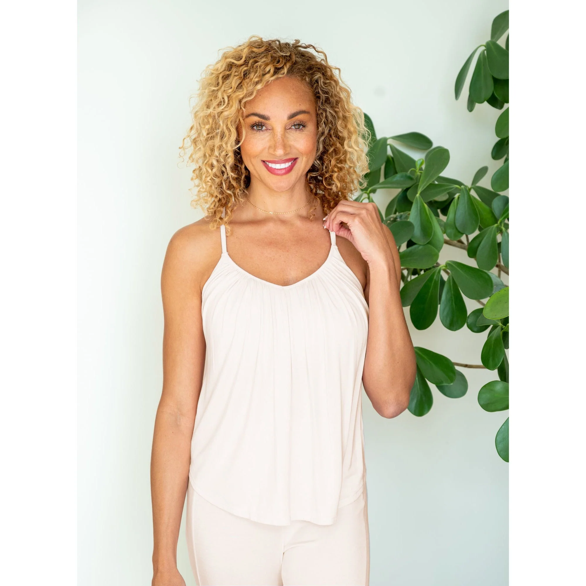 Slumber Party Top with Light Hug Bra-Free Shelf - Image 38