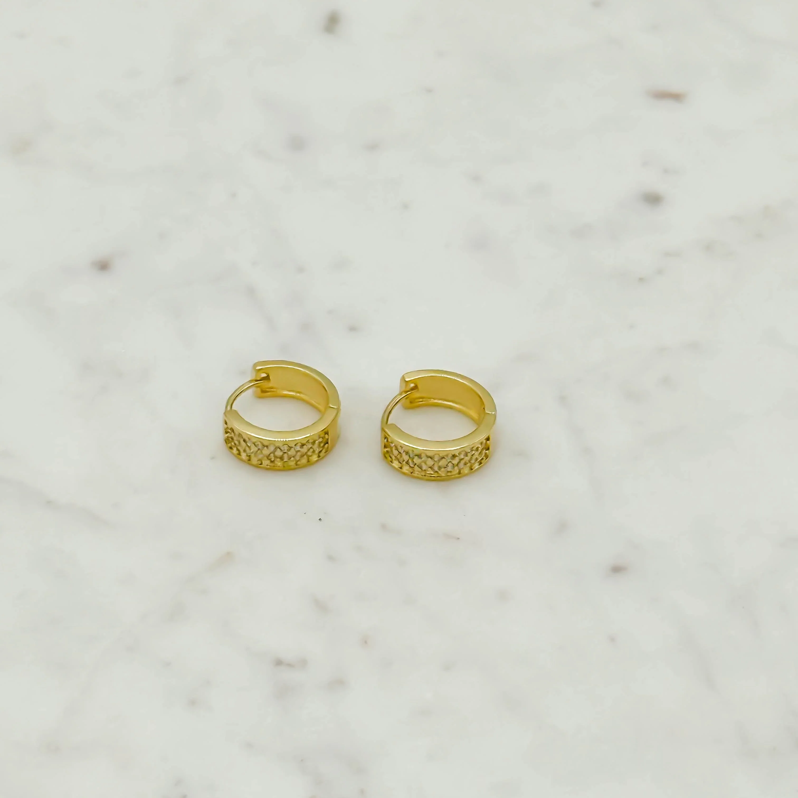 18K Gold-Filled Sophia Hoop Earrings - Image 3