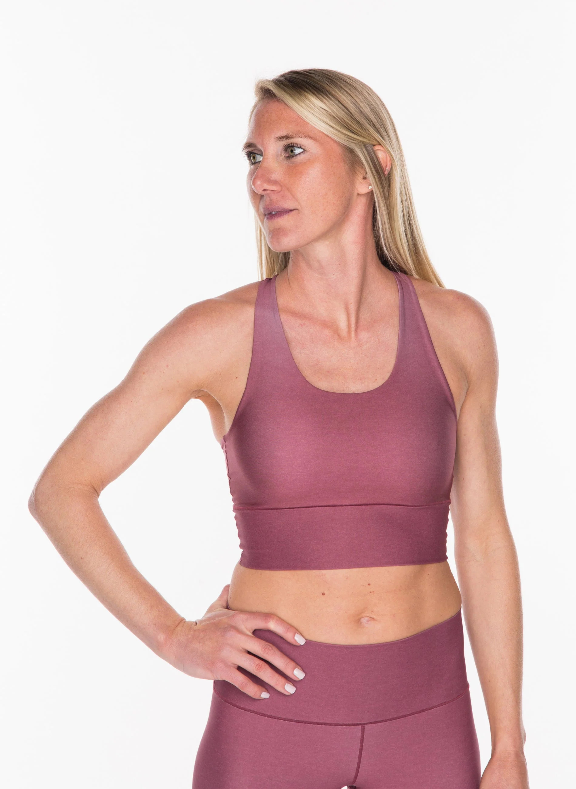 Eco-Friendly Summit Longline Sports Bra - Sunset