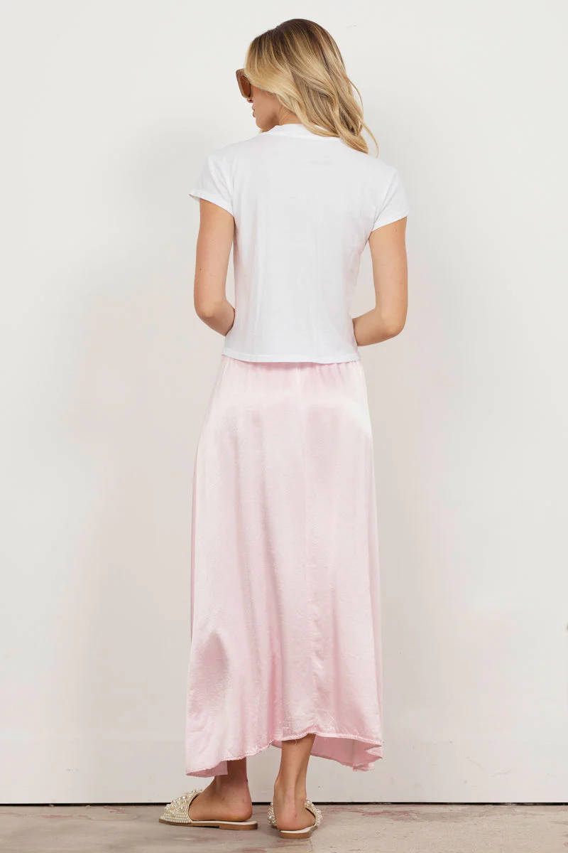 Suri Organic Deep V Cap Sleeve Organic Cotton Tee - Image 2