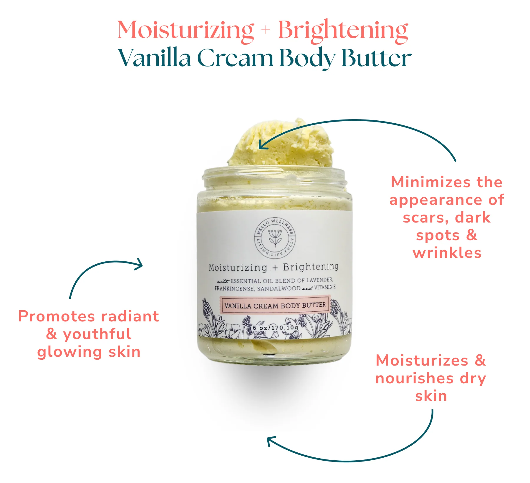 Luxurious Vanilla Cream Body Butter - 8 Oz Jar - Image 3