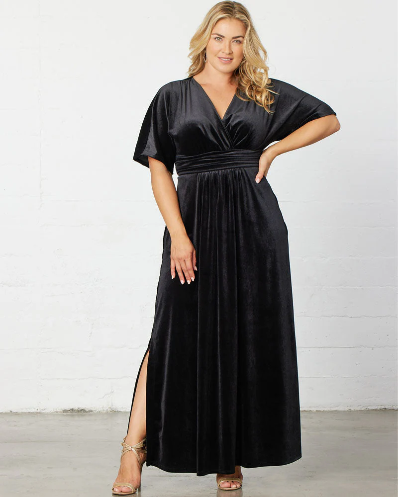Plus Size Verona Velvet Evening Gown - Image 10