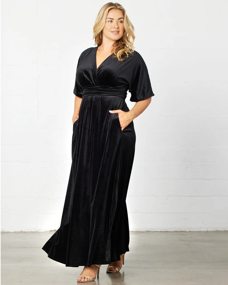 Plus Size Verona Velvet Evening Gown - Image 9