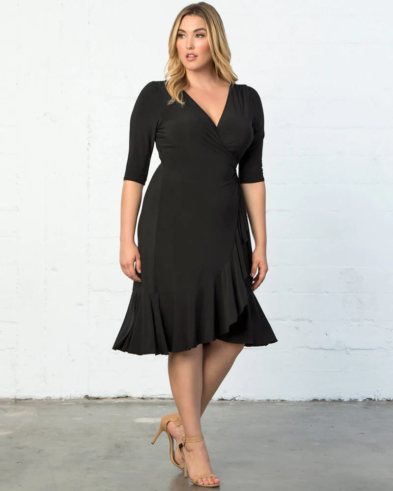 Plus Size Whimsy Wrap Dress