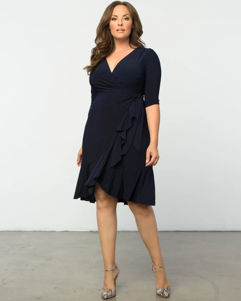 Plus Size Whimsy Wrap Dress - Image 6