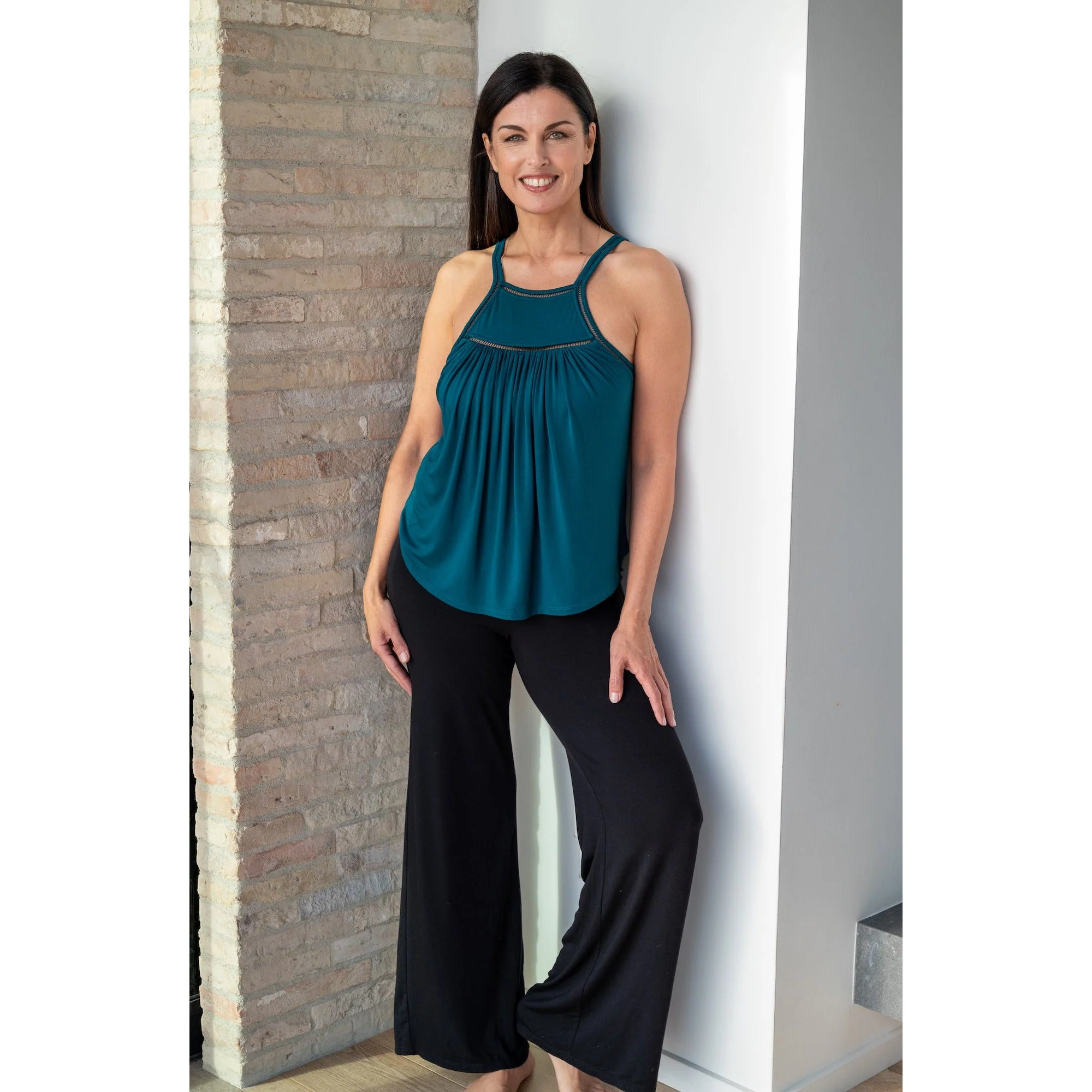 Wine Down Racerback Top with Light Hug Bra-Free Shelf - Image 16